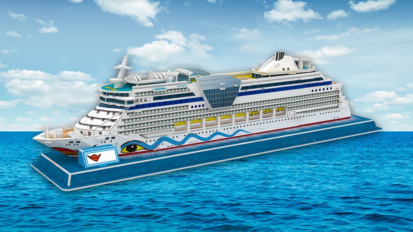 DIY Gift 3D Puzzle Model Cruise Ship Collection Souvenir Decoration ZC-V001 — original detail illustration