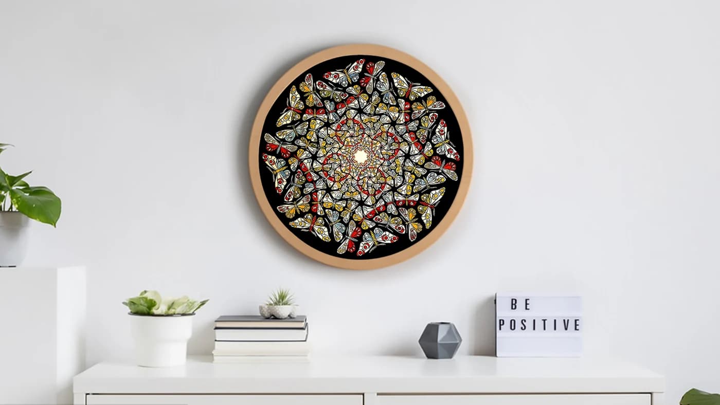 Custom Butterfly design for adults 500 Pieces decompression paper Jigsaw Puzzle ZC-JS003 — original detail illustration