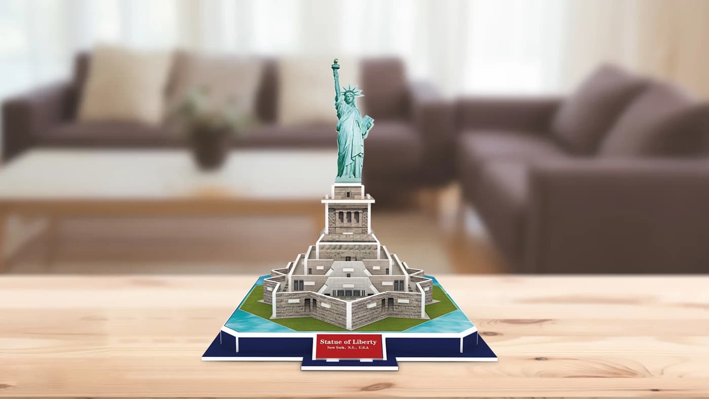 Kids Toys 3D Foam Puzzle The Statue of Liberty Model ZC-B002 — original detail illustration