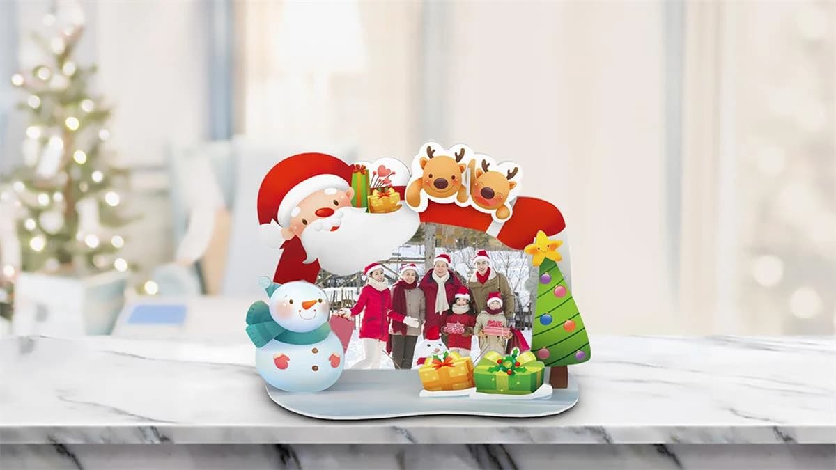 3D Assembly Puzzles Christmas theme frame ZC-C011 — original detail illustration