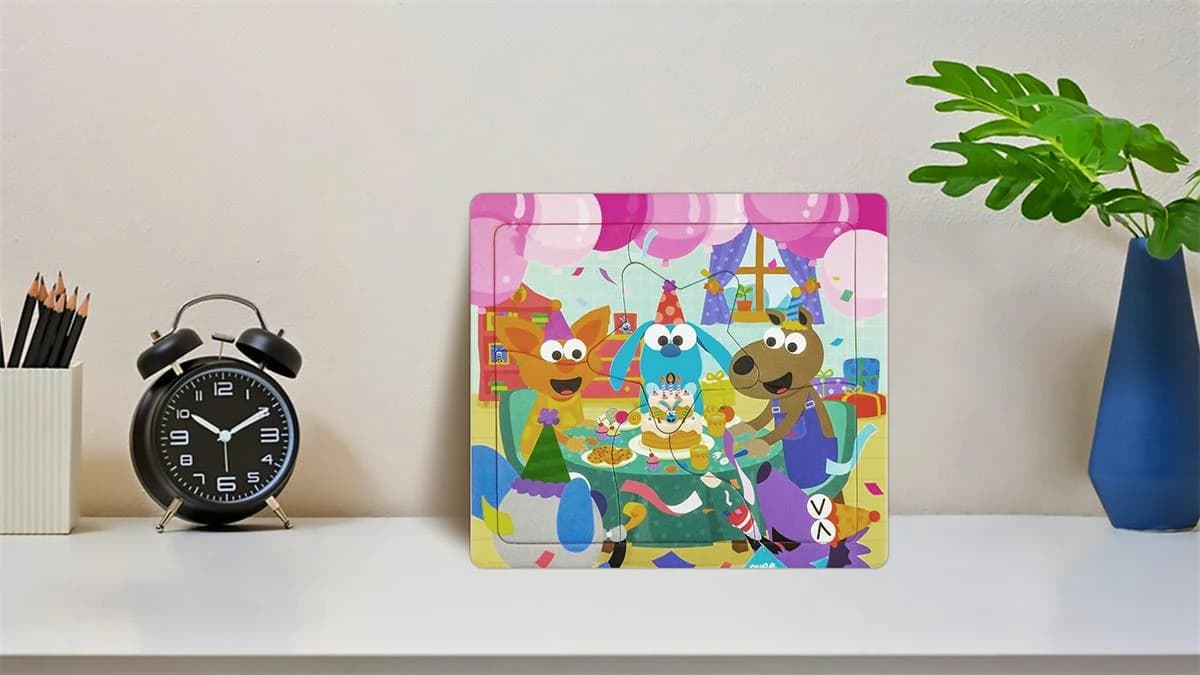 9 pieces ink with sequence number on back tray Jigsaw Puzzles for kids ZC-18001 — original detail illustration