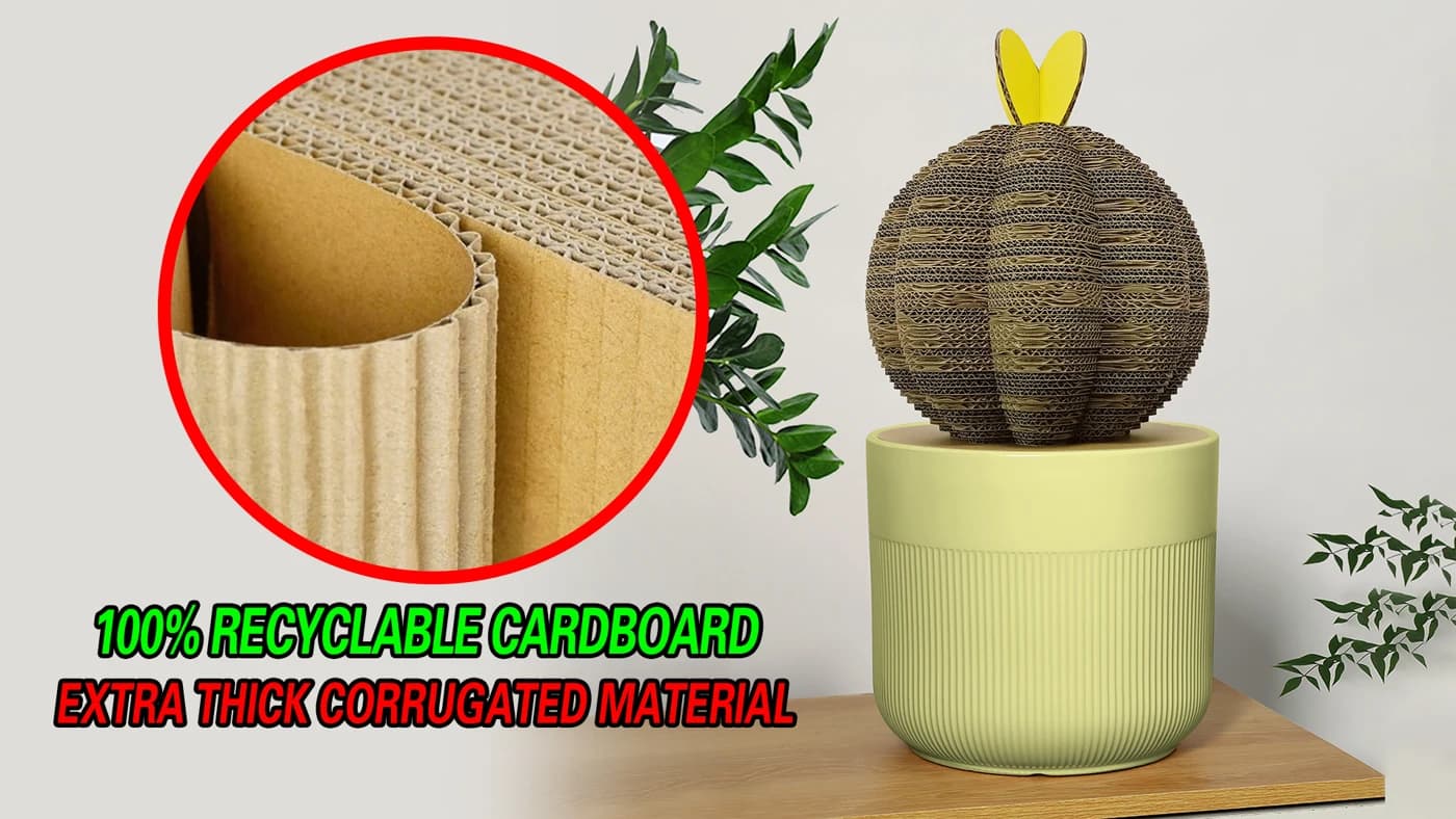 cactus 3D Corrugated cardboard Puzzle For Home Desktop Decoration CP119 — original detail illustration