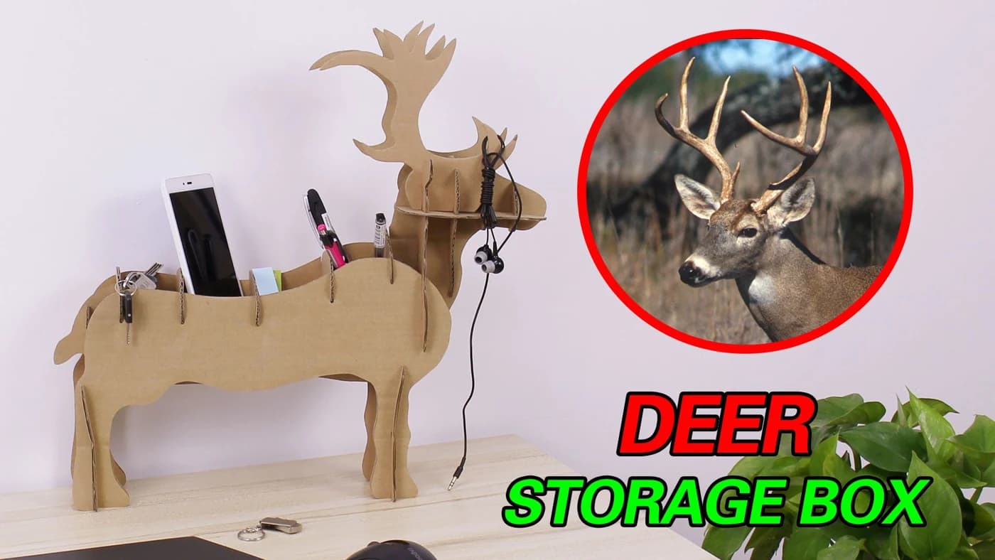 Unique Design reindeer Shaped Pen holder 3D Puzzle CC131 — original detail illustration