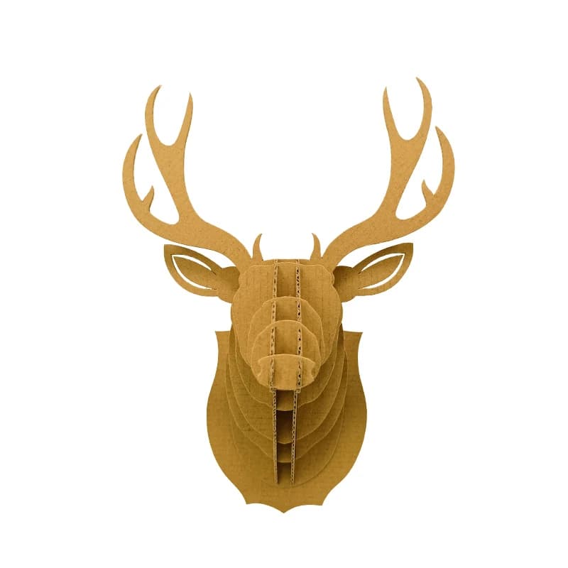 DIY The Deer corrugated cardboard 3D Puzzle for home decoration CS178 — original catalogue image 1