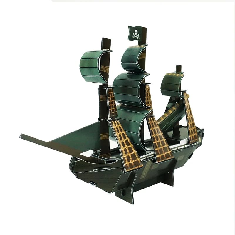 3D Assembly Kit Black Pearl Pirate Ship Model For Children Puzzle Toys ZC-V003 — original catalogue image 1