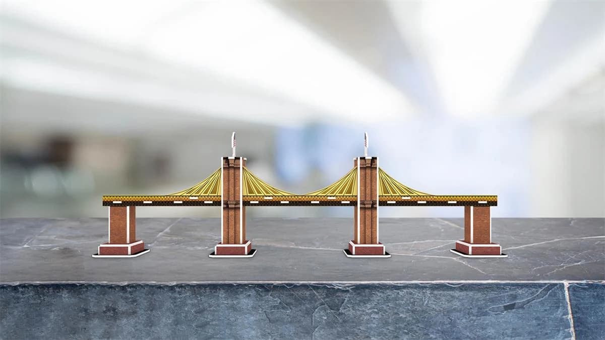 Brooklyn Bridge paper model designs 3d puzzles ZC-B003 — original detail illustration