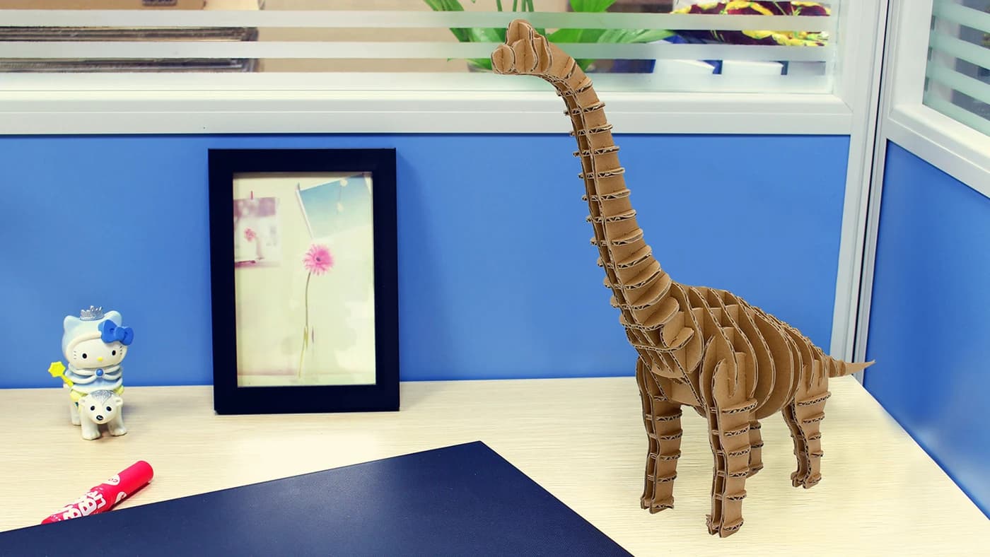 Brachiosaurus 3D Puzzle Paper Model For Home Desktop Decoration CD424 — original detail illustration