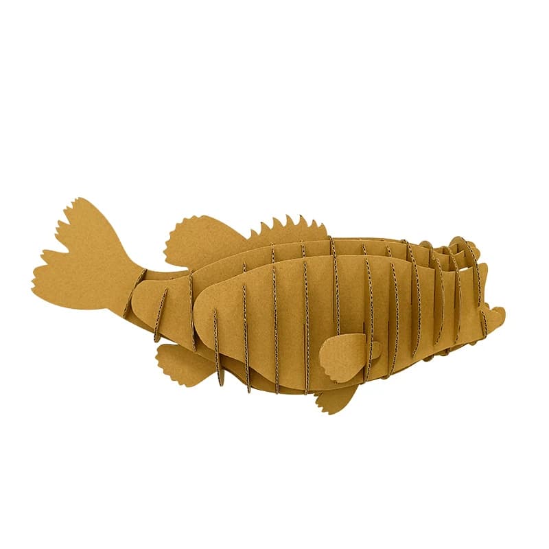 DIY The fish corrugated cardboard 3D Puzzle for home decoration CS177 — original catalogue image 1