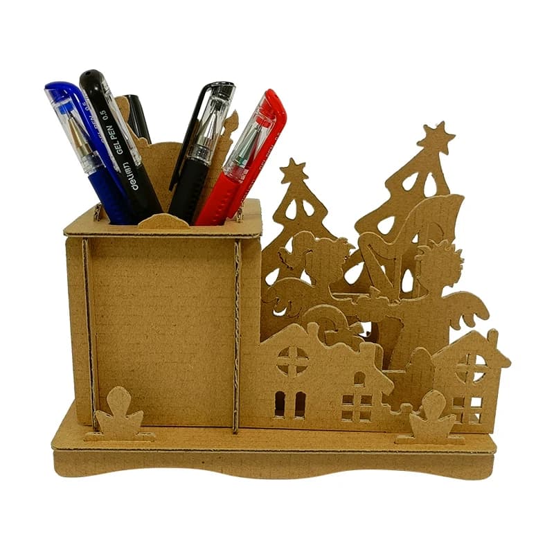 Gifts for Christmas Desktop Decorations DIY Cardboard Pen Holder CC223 — original catalogue image 1
