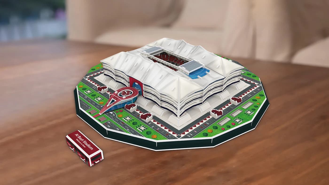 Qatar Al Bayt Stadium 3D Puzzle Model ZC-B0041 — original detail illustration