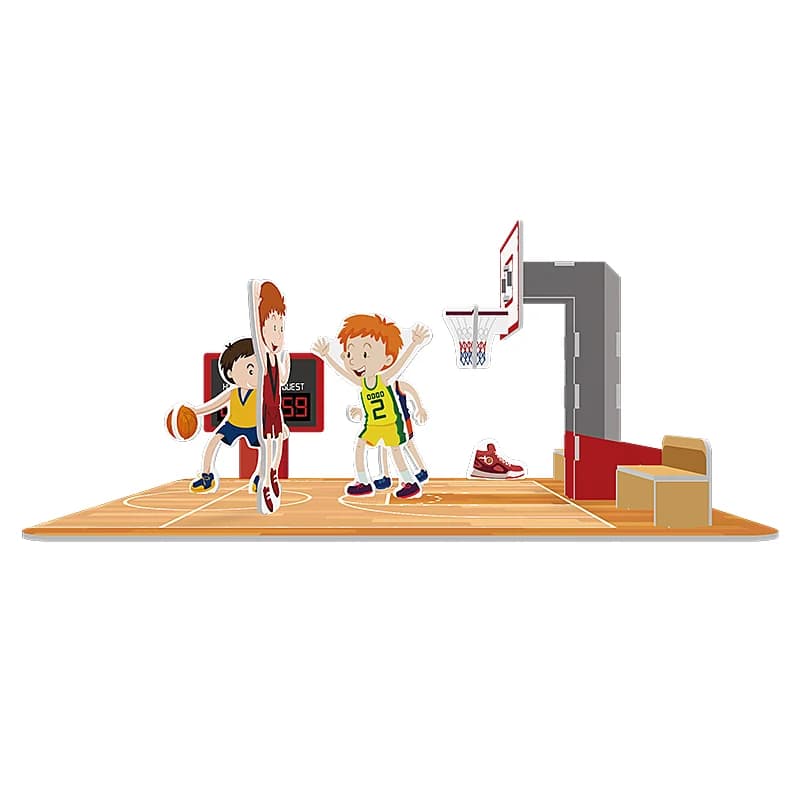 DIY Games Puzzle 3d Basketball Boxing Sport Jigsaw Puzzle ZC-SM03 — original catalogue image 1