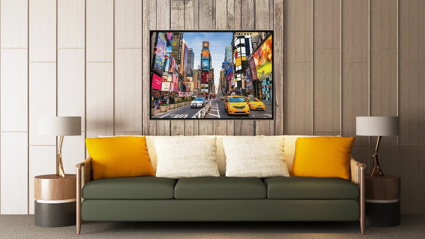 Times Square 1000 Piece Jigsaw Puzzle For Adults Family Game ZC-75001 — original detail illustration