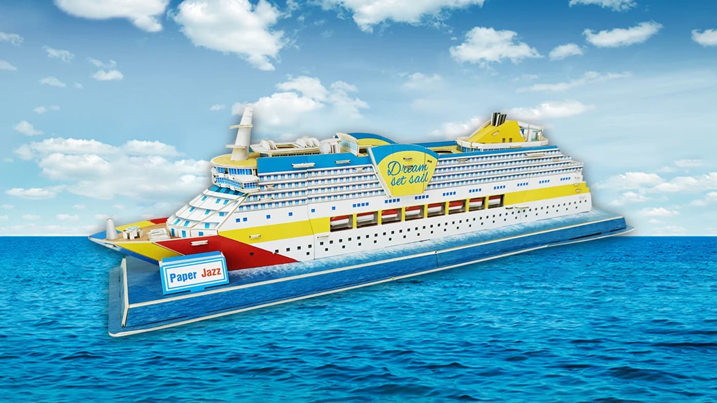 Unique Design 3D Foam Puzzle Cruise Ship Model For Display ZC-V001A — original detail illustration