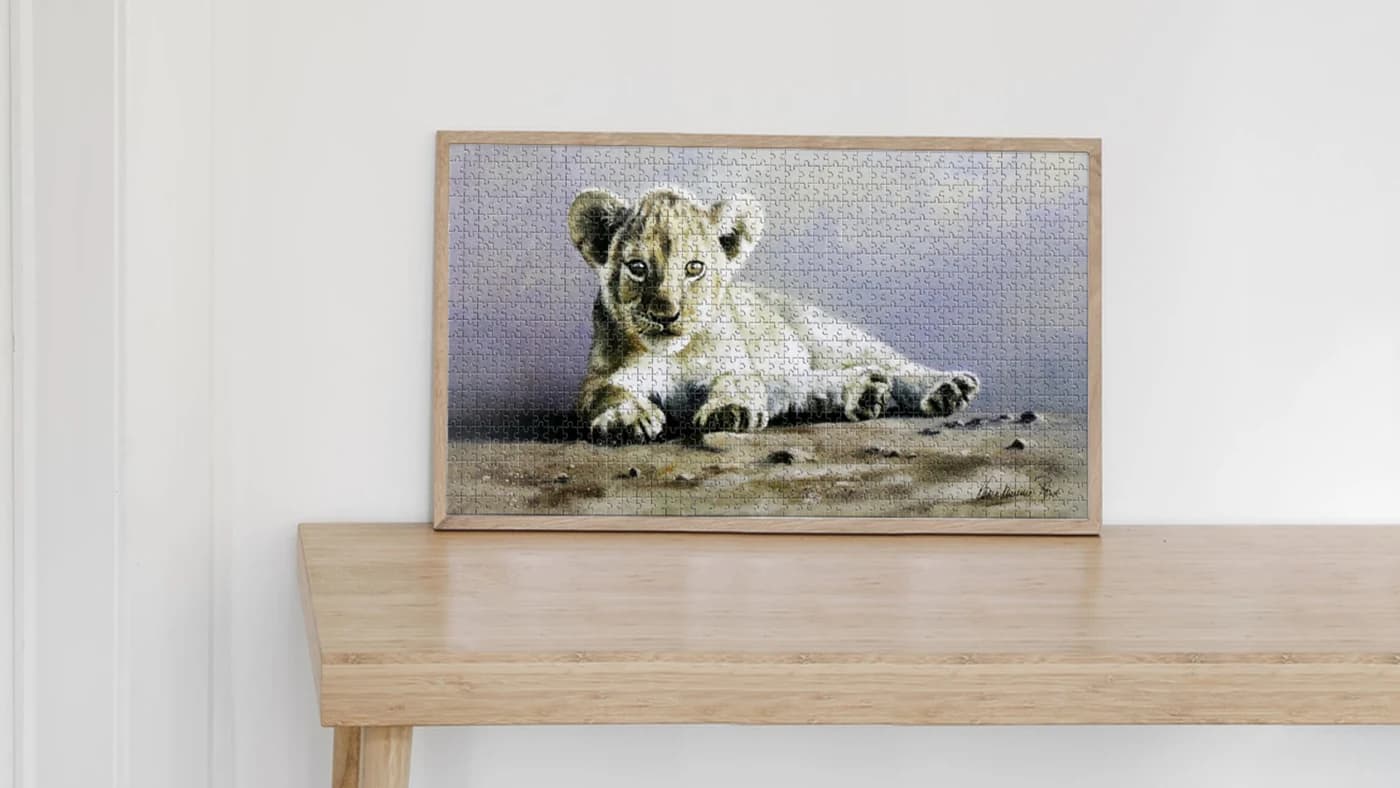 Perfect gift custom lionet design for Adul 1000 Pieces decompression paper Jigsaw Puzzle ZC-JS002 — original detail illustration