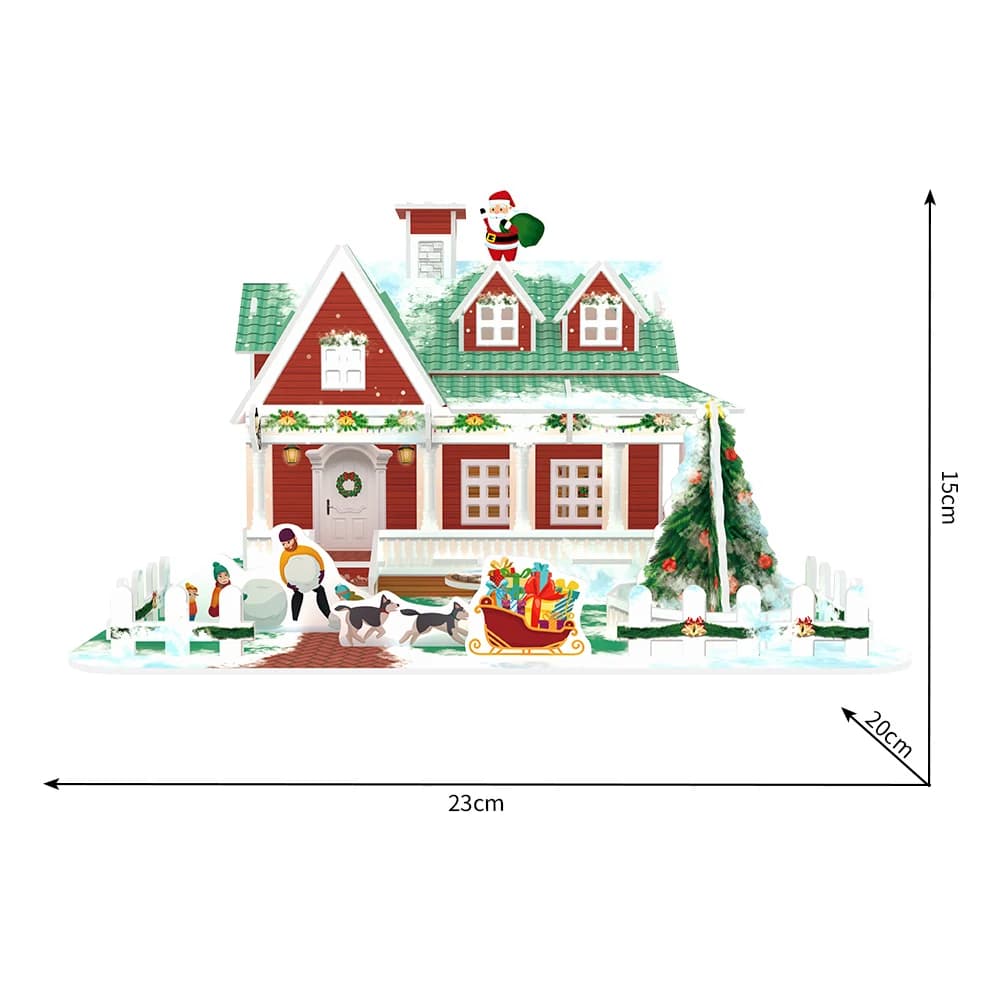 Christmas Gift for Kid Table Decor Decoration 3d Puzzle Patterns DIY ZC-C025B — original detail illustration