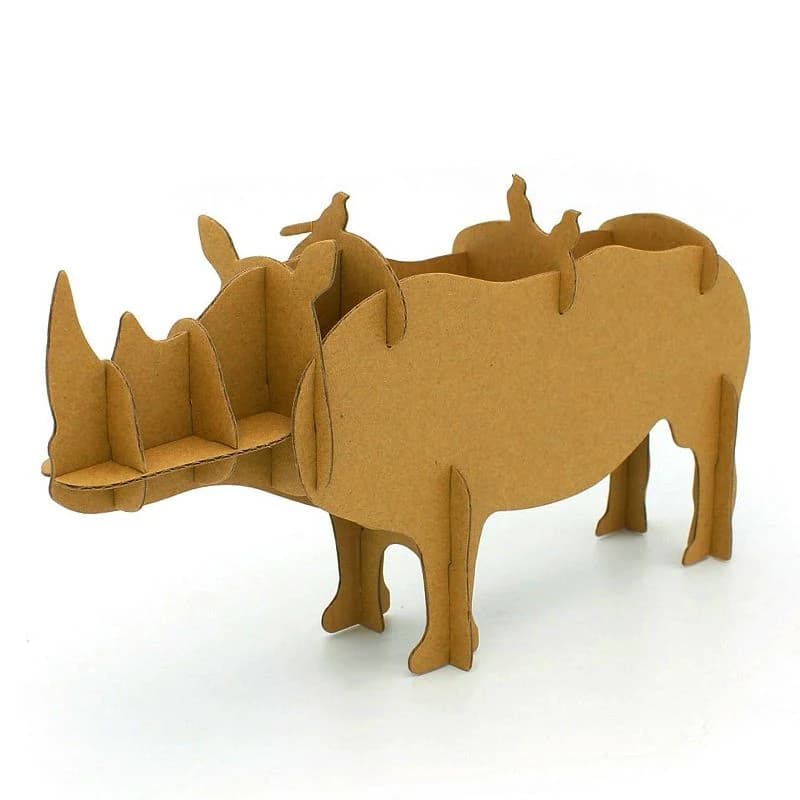 Unique Design rhino Shaped Pen holder 3D Puzzle CC132 — original catalogue image 1