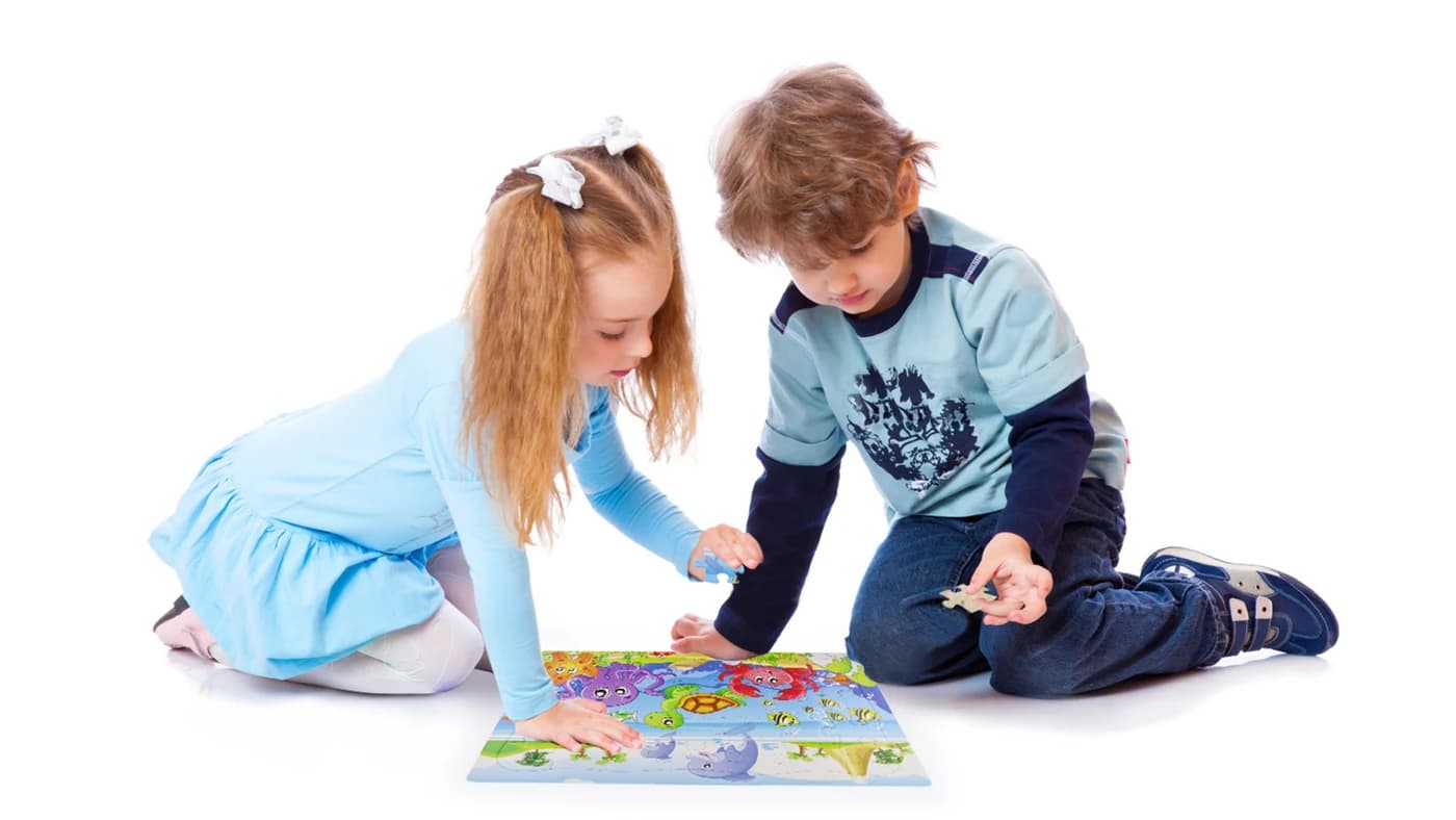 35 pieces puzzle gift for kids ink tray jigsaw puzzles with doodle on backside ZC-JS005 — original detail illustration