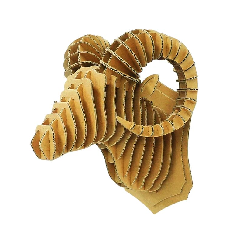 Goat head 3D cardboard Puzzle Model For Home Decoration CS153 — original catalogue image 1