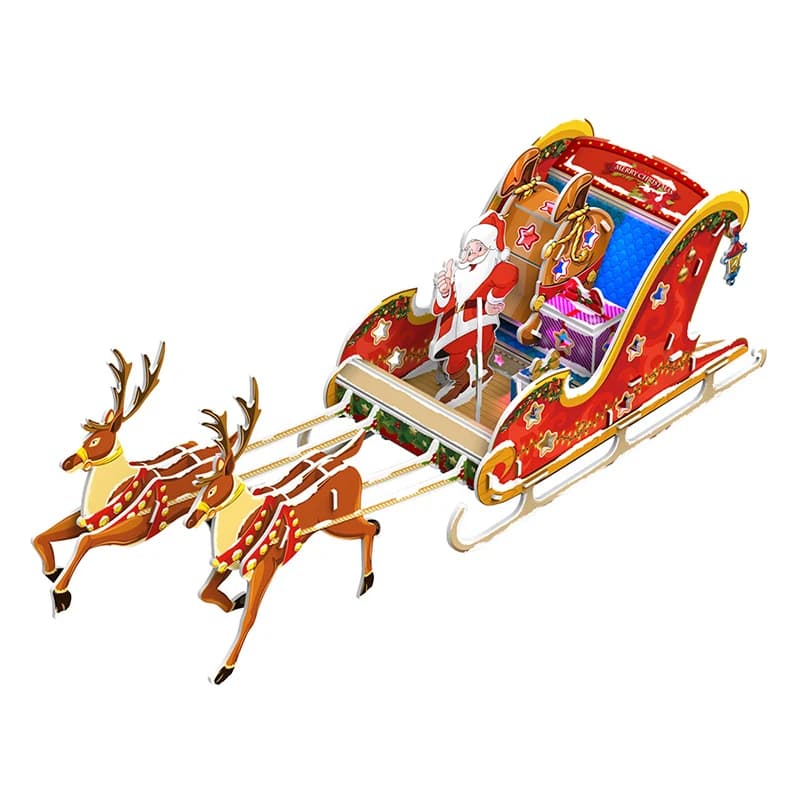 3D Christmas Sleigh Puzzle Gift Children DIY Creative Toys with LED Light ZC-C007 — original catalogue image 1