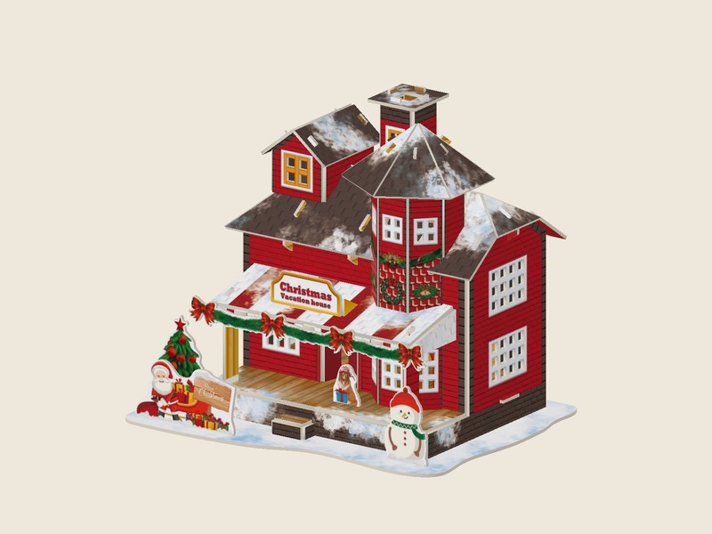 Winter house supplier model render